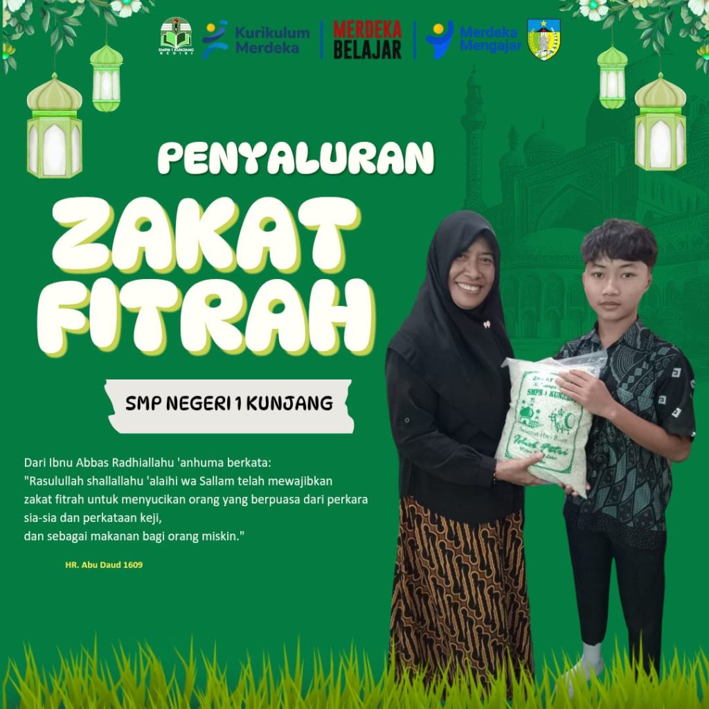 Menyemai Kebahagiaan di Hari Fitri: Pentasyarufan Zakat Fitrah SMPN 1 Kunjang